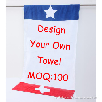 Digital Print Your Own Promotion Gift Large Microfiber Towel Beach
